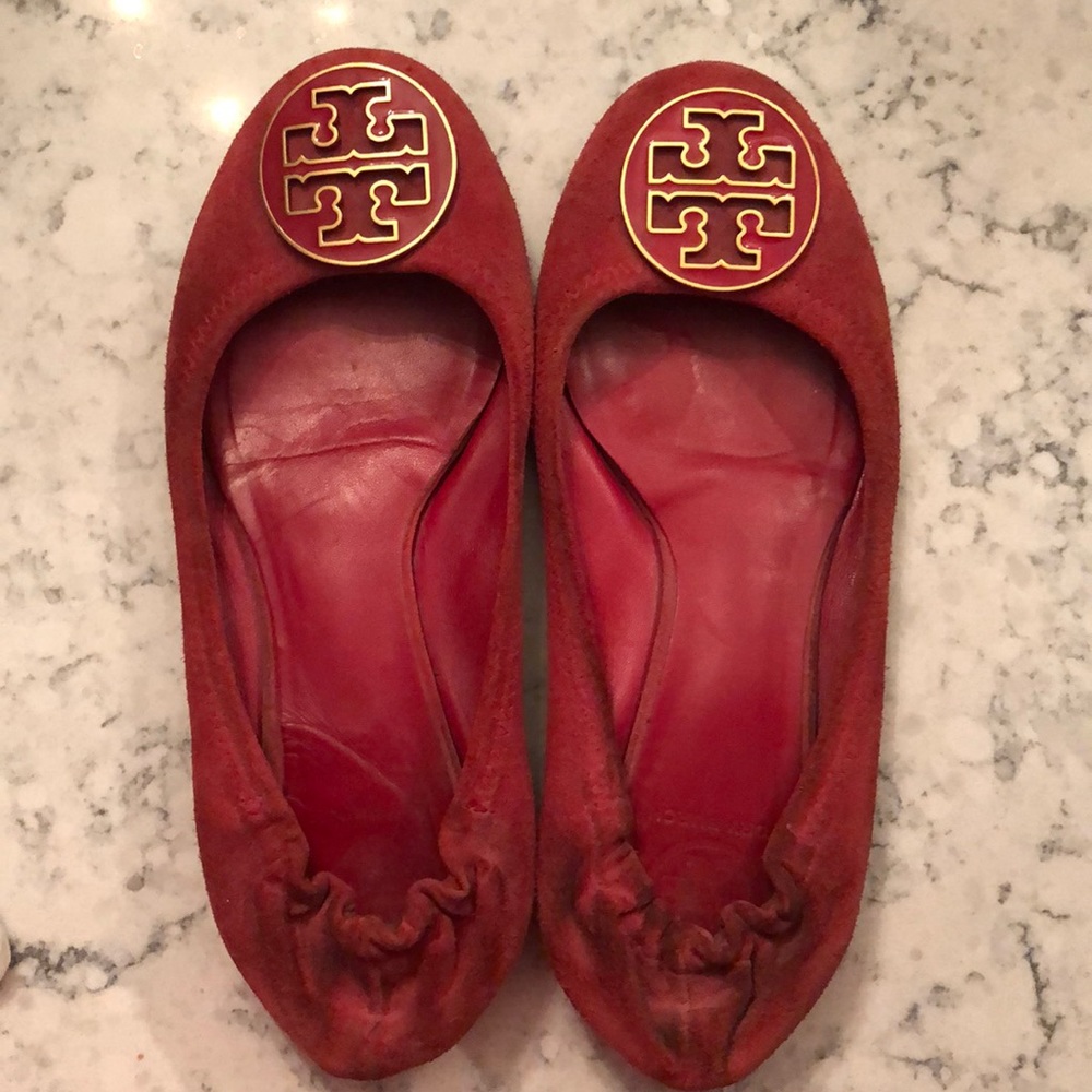 Tory Burch Flats - red suede